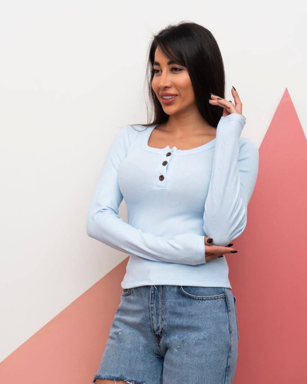 کراپ آستین بلند سه دکمه