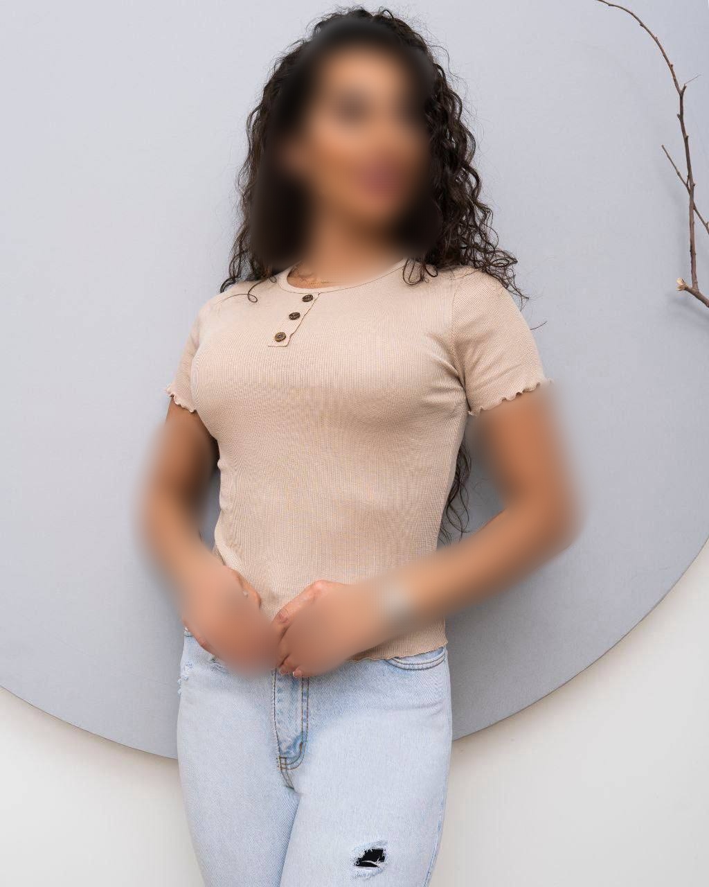 کراپ تیشرت سه دکمه ژور