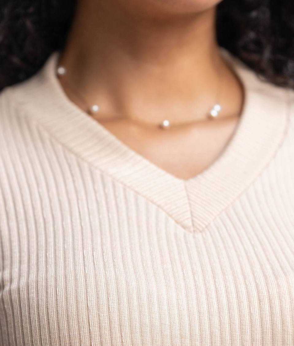 کراپ آستین بلند یقه هفت